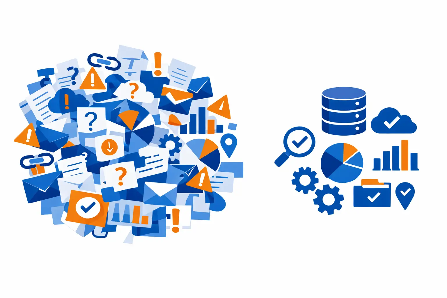 High quality data compared to large messy databases