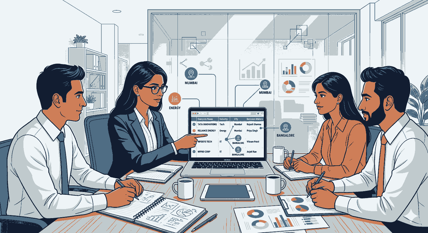 enterprise using database for industry mapping in India